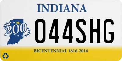 IN license plate 044SHG