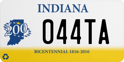 IN license plate 044TA