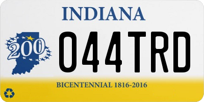 IN license plate 044TRD