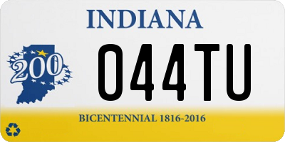 IN license plate 044TU