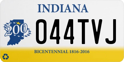 IN license plate 044TVJ