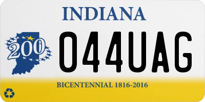 IN license plate 044UAG