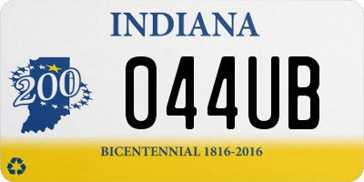 IN license plate 044UB