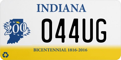 IN license plate 044UG