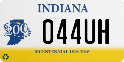 IN license plate 044UH
