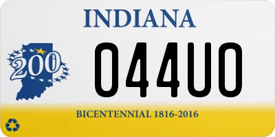IN license plate 044UO