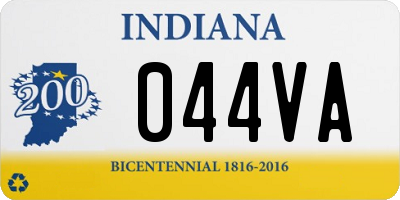 IN license plate 044VA