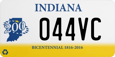 IN license plate 044VC