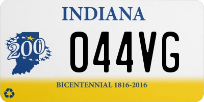 IN license plate 044VG