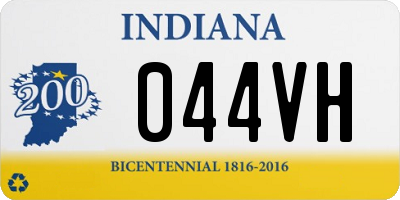 IN license plate 044VH