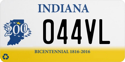 IN license plate 044VL