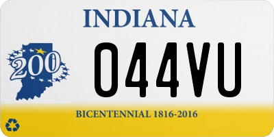 IN license plate 044VU