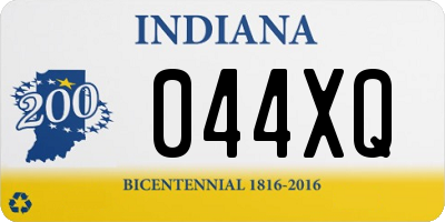 IN license plate 044XQ