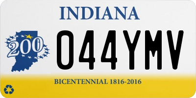 IN license plate 044YMV