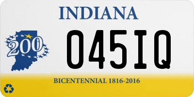 IN license plate 045IQ