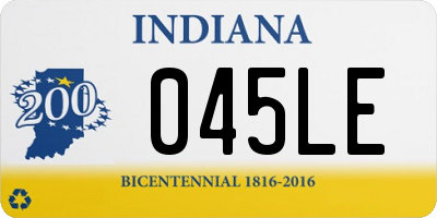 IN license plate 045LE