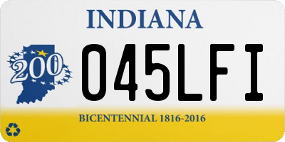 IN license plate 045LFI