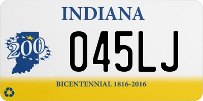 IN license plate 045LJ