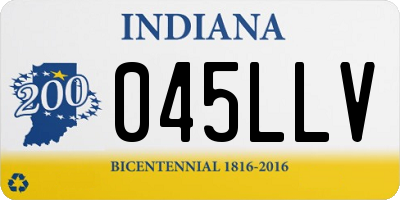 IN license plate 045LLV