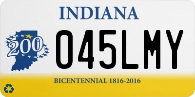 IN license plate 045LMY