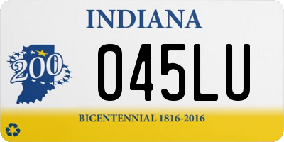 IN license plate 045LU