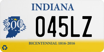 IN license plate 045LZ