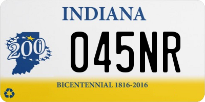 IN license plate 045NR