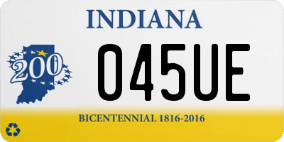 IN license plate 045UE