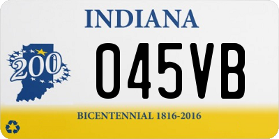 IN license plate 045VB