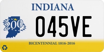 IN license plate 045VE