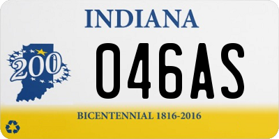 IN license plate 046AS