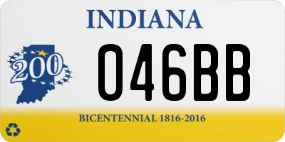 IN license plate 046BB