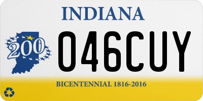 IN license plate 046CUY