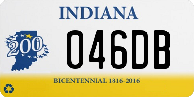 IN license plate 046DB