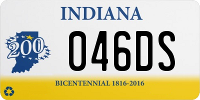 IN license plate 046DS