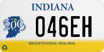 IN license plate 046EH