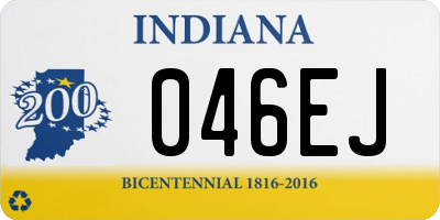 IN license plate 046EJ