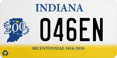IN license plate 046EN