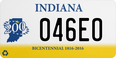 IN license plate 046EO