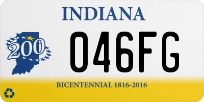 IN license plate 046FG