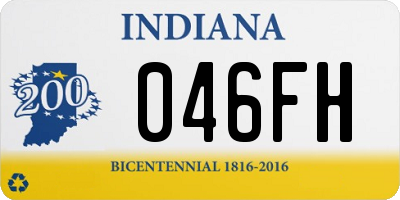 IN license plate 046FH