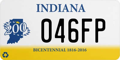 IN license plate 046FP