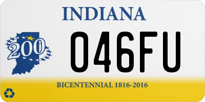 IN license plate 046FU