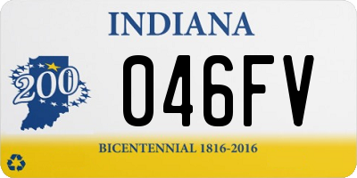 IN license plate 046FV