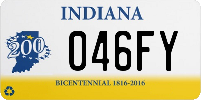 IN license plate 046FY