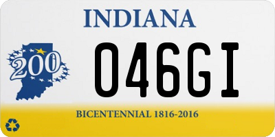 IN license plate 046GI