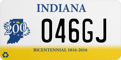 IN license plate 046GJ