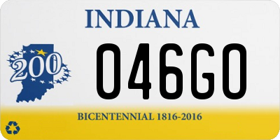 IN license plate 046GO