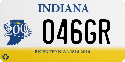 IN license plate 046GR