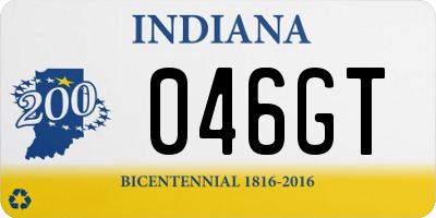 IN license plate 046GT